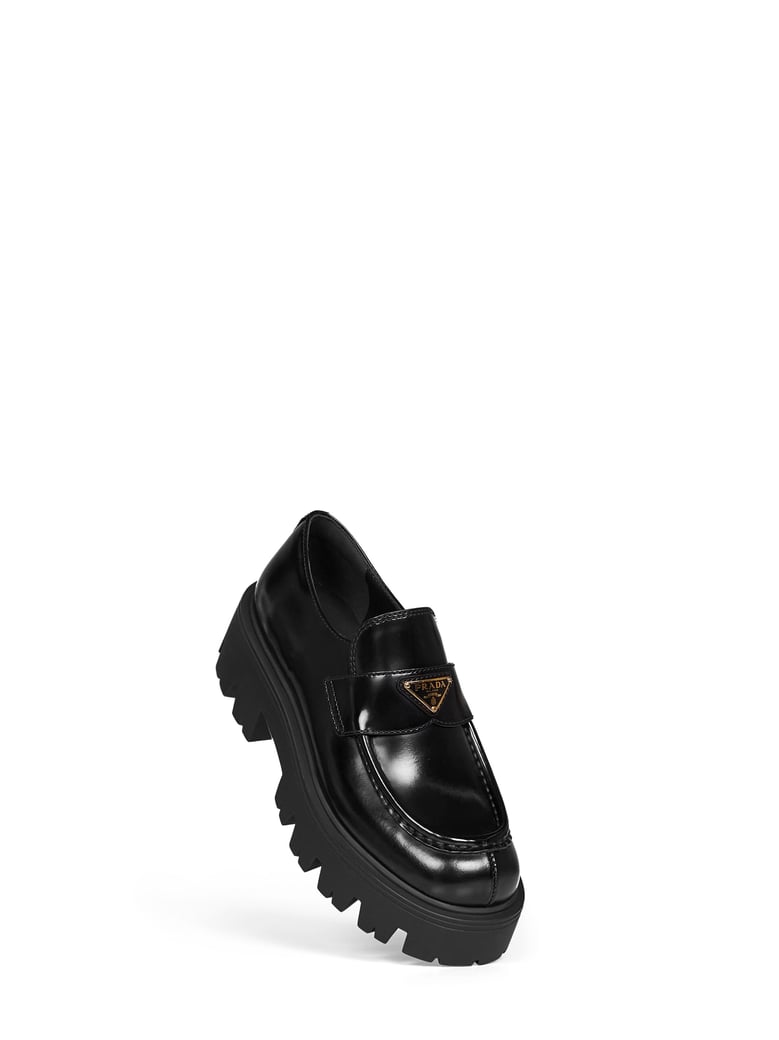 loafers brushed calf leather black by Selfnex