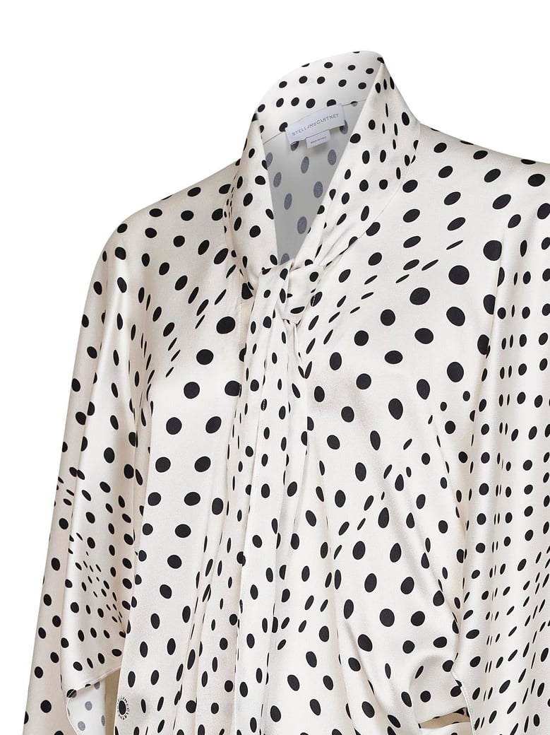 shirt with tie collar, viscose, multicolour by Selfnex