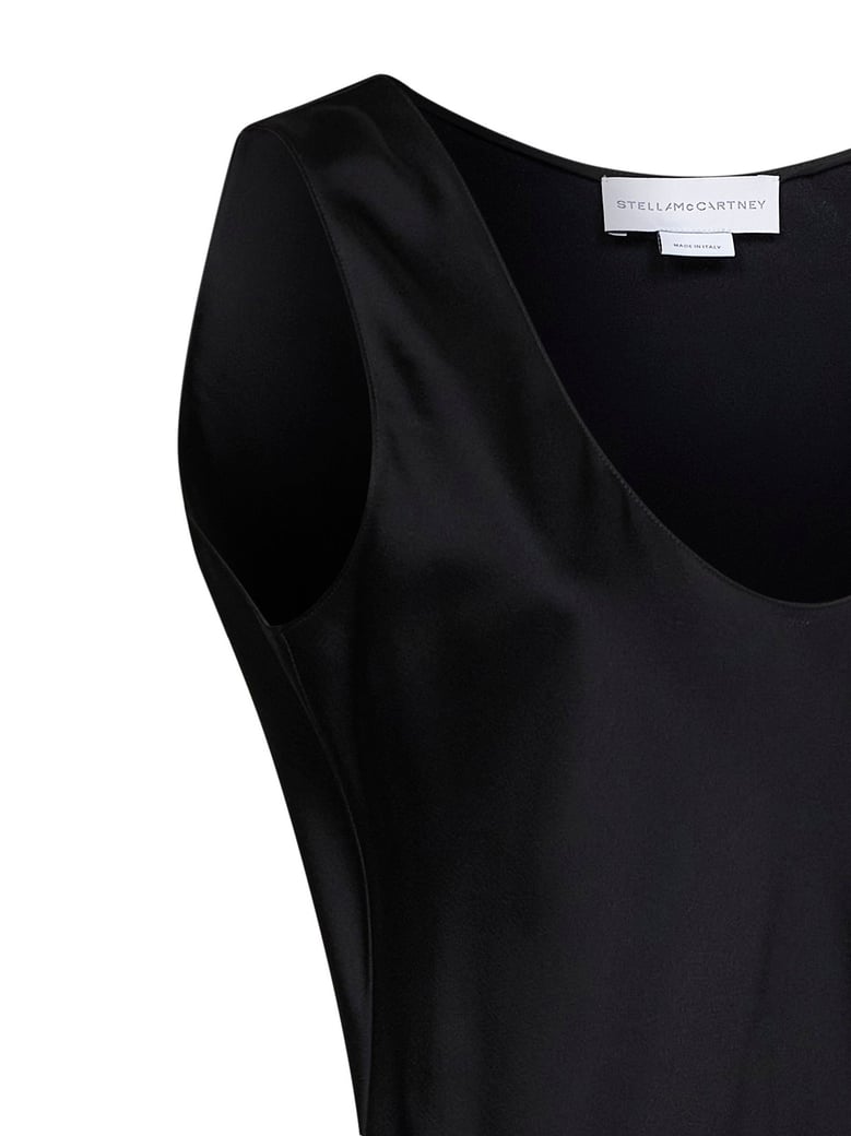 top draped satin black by Selfnex