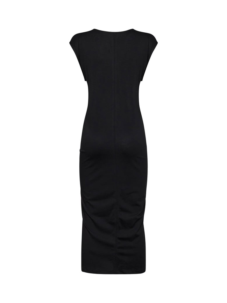 jersey tie-waist midi dress by Selfnex
