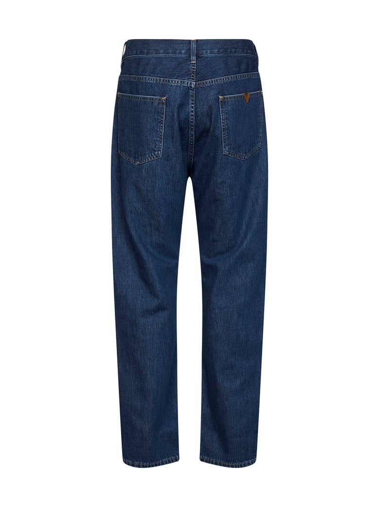 jeans medium blue cotton denim by Selfnex
