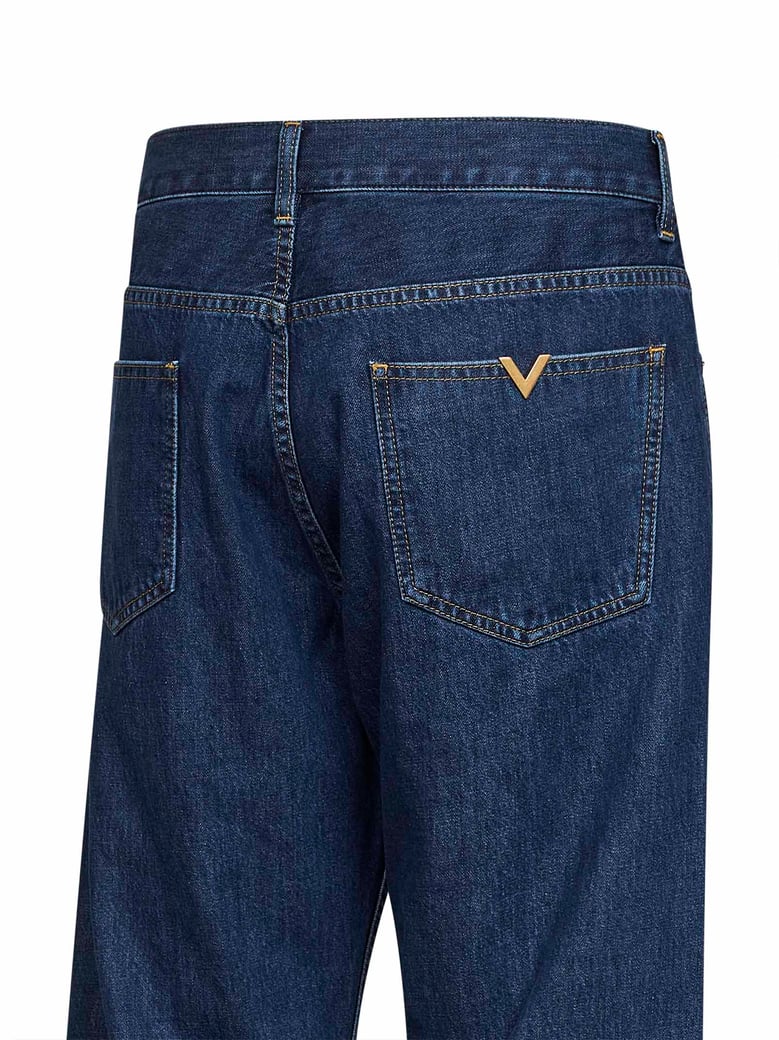 jeans medium blue cotton denim by Selfnex