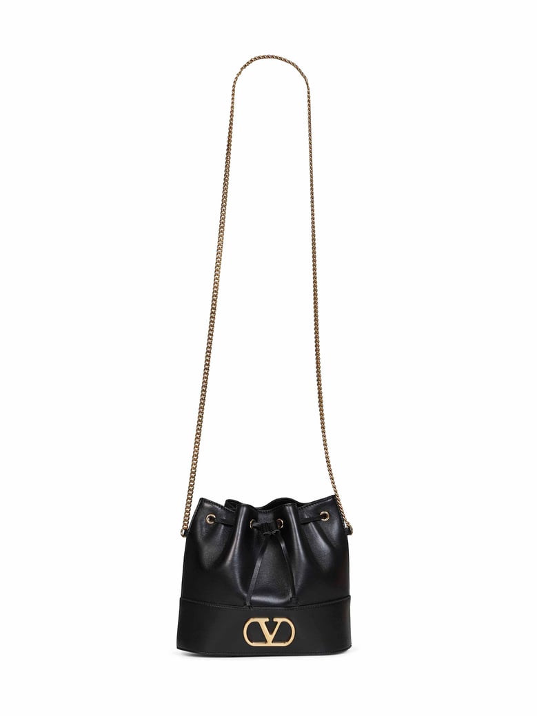 mini bucket bag vlogo signature black by Selfnex