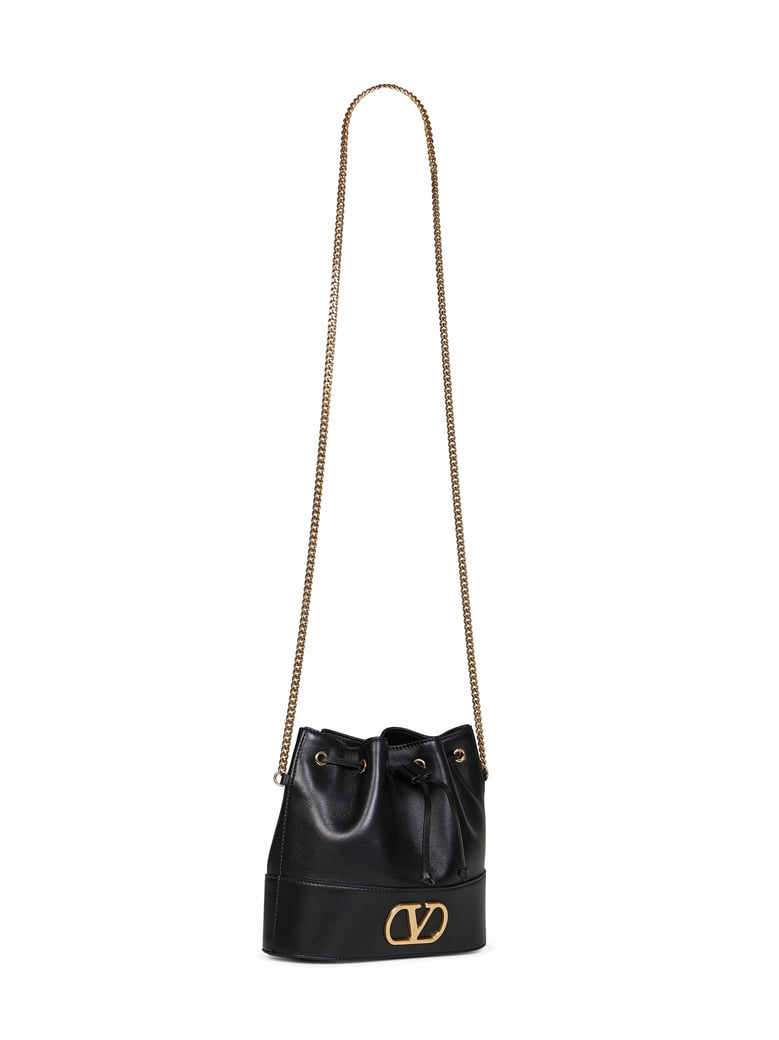 mini bucket bag vlogo signature black by Selfnex