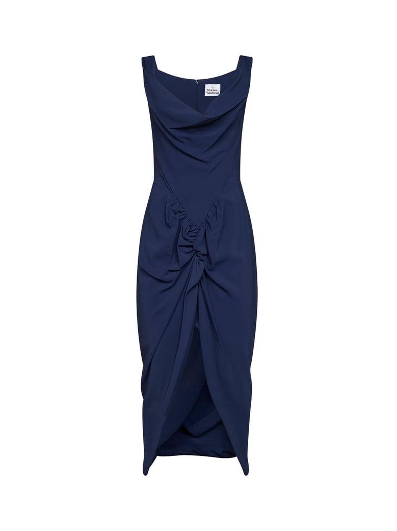 midi dress panther french navy by Selfnex