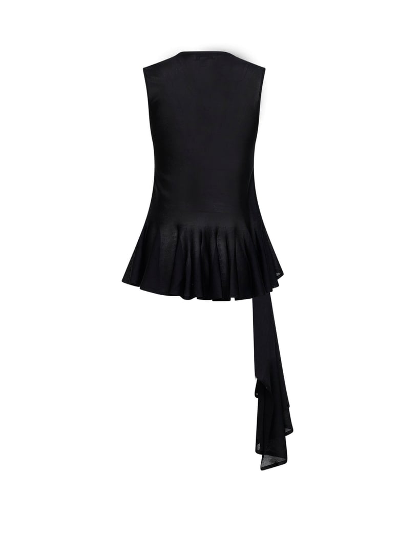 top asymmetric godet black by Selfnex
