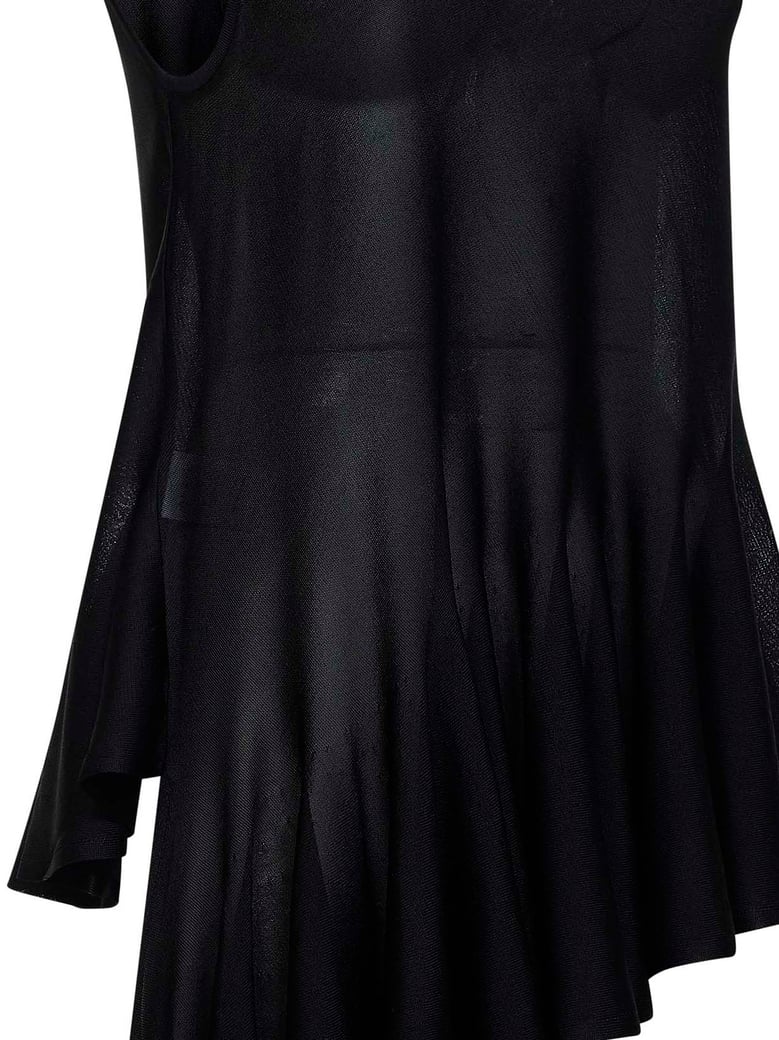 top asymmetric godet black by Selfnex