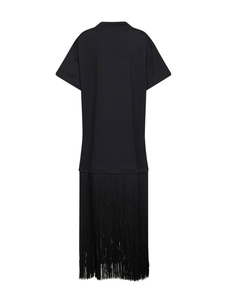 dress t-shirt-style black cotton by Selfnex