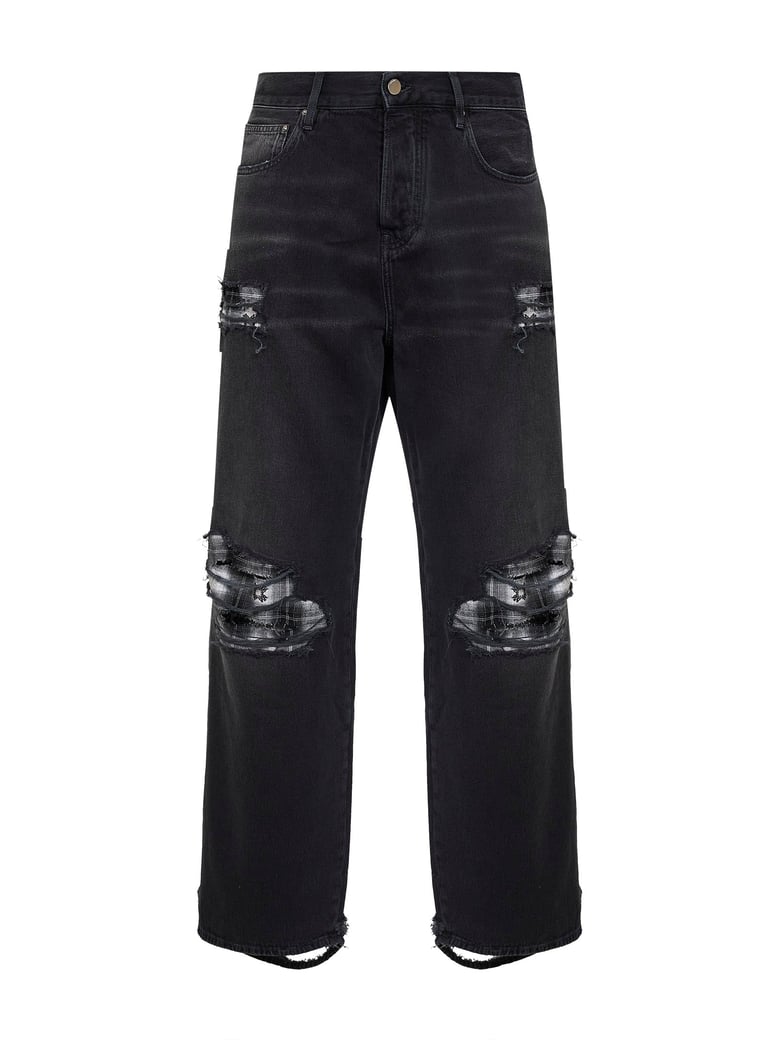 baggy jeans black denim by Selfnex