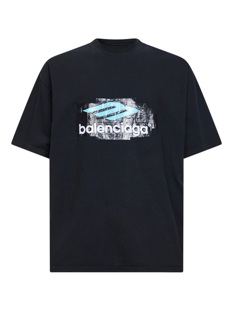 t-shirt blue cotton by Selfnex