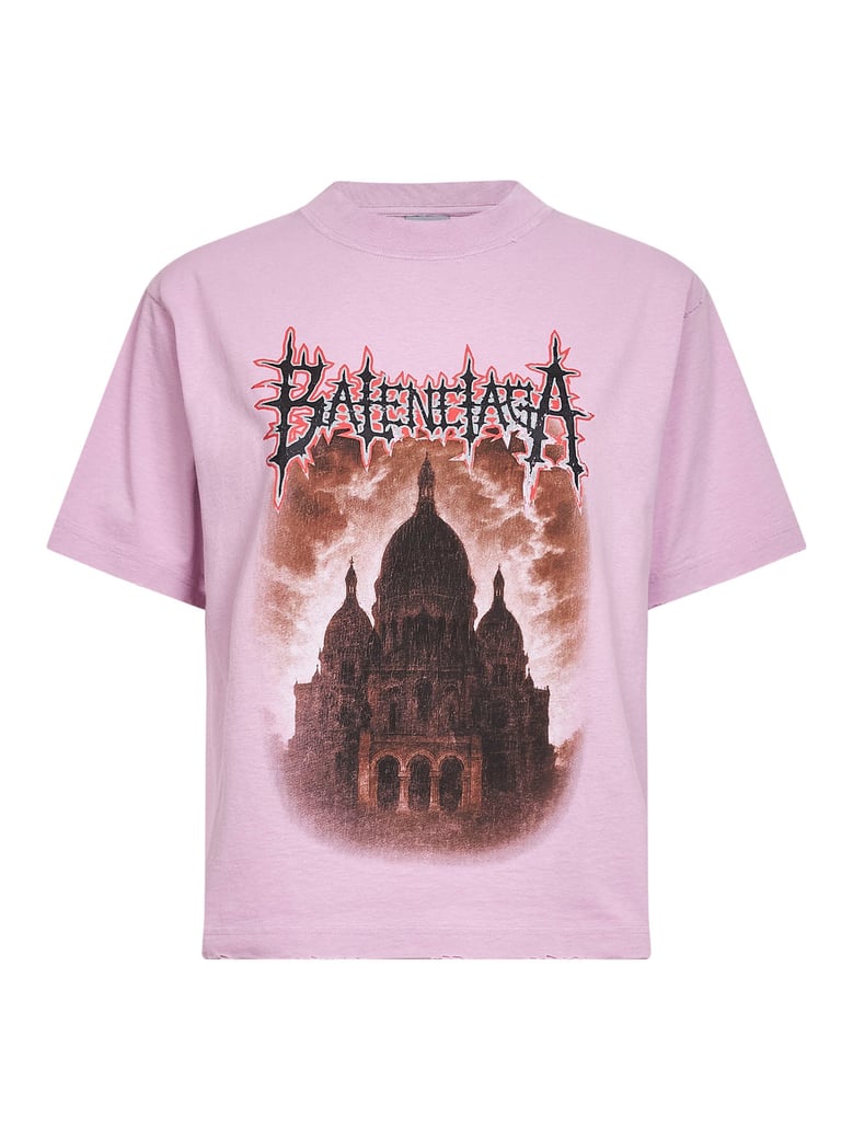 t-shirt sacré cœur old pink by Selfnex