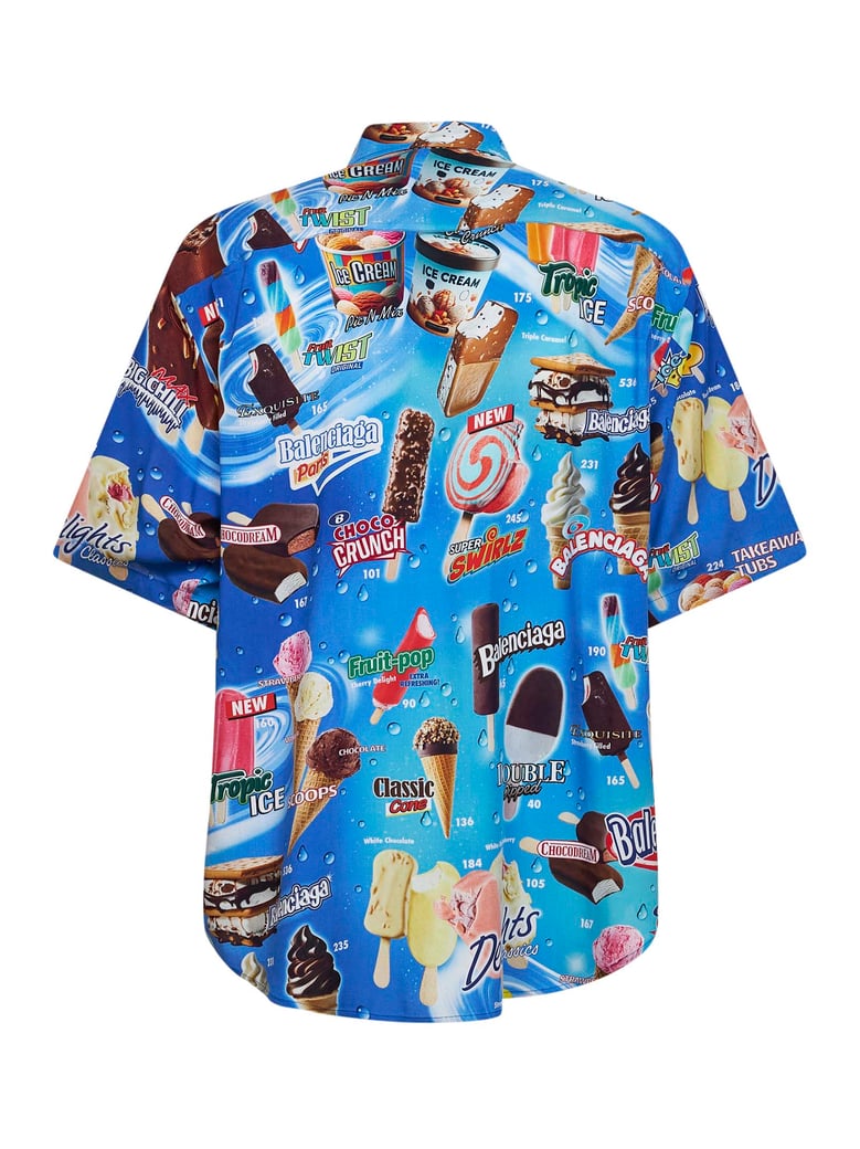 blue sweet treat minimal shirt by Selfnex