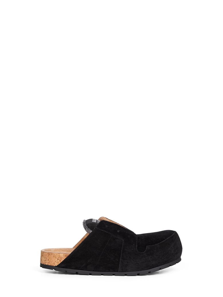 mules black suede calfskin by Selfnex