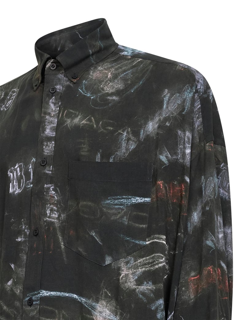 shirt cocoon washed crayon black by Selfnex