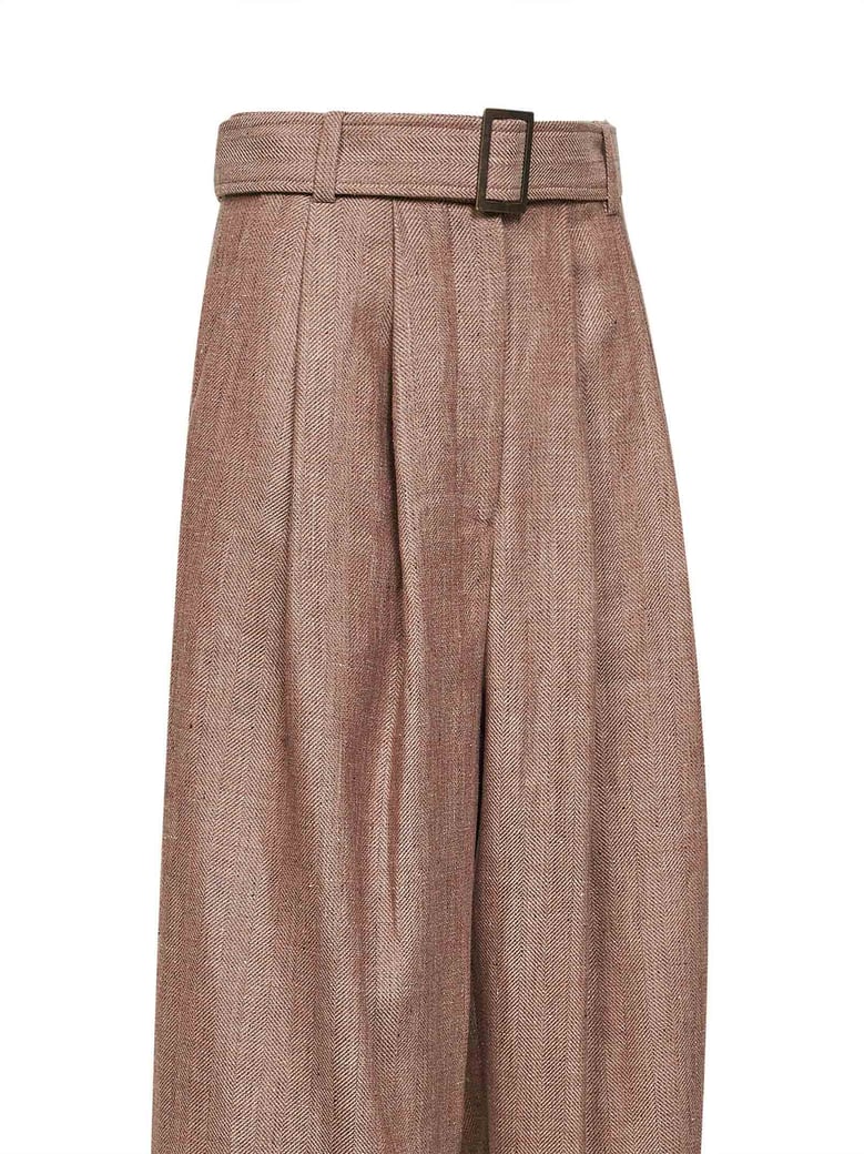 belted trousers portofino beige by Selfnex
