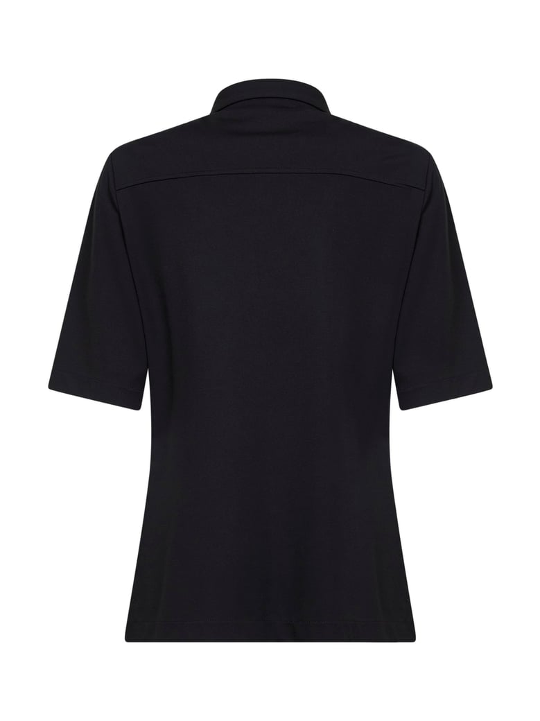 polo shirt viscose-blend black by Selfnex