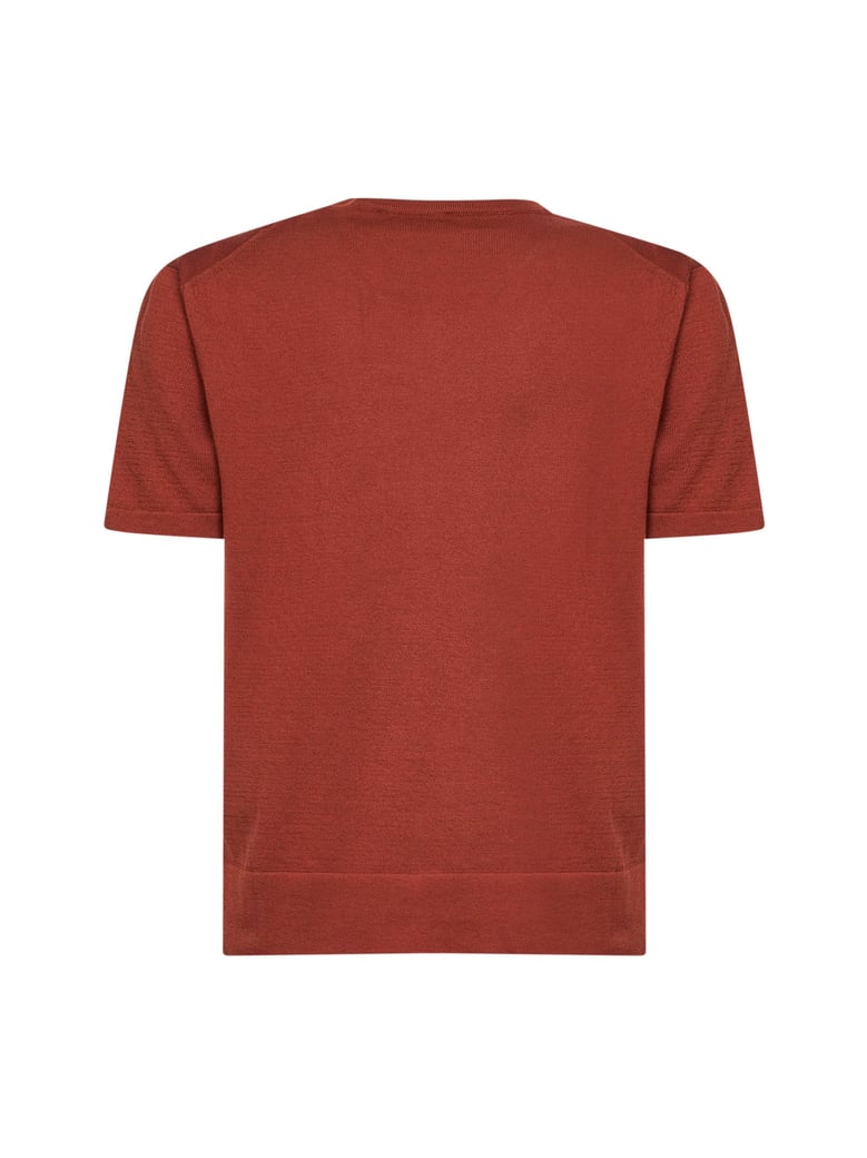 t-shirt brown cotton by Selfnex