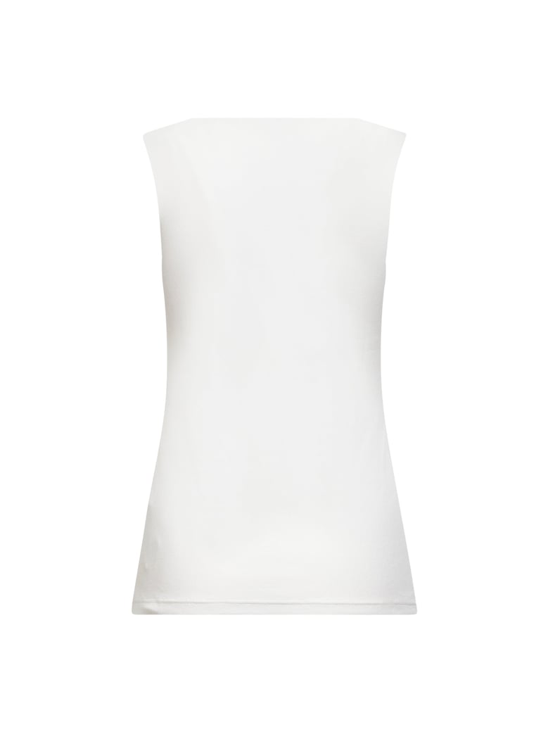 tank top ribbed jersey white by Selfnex