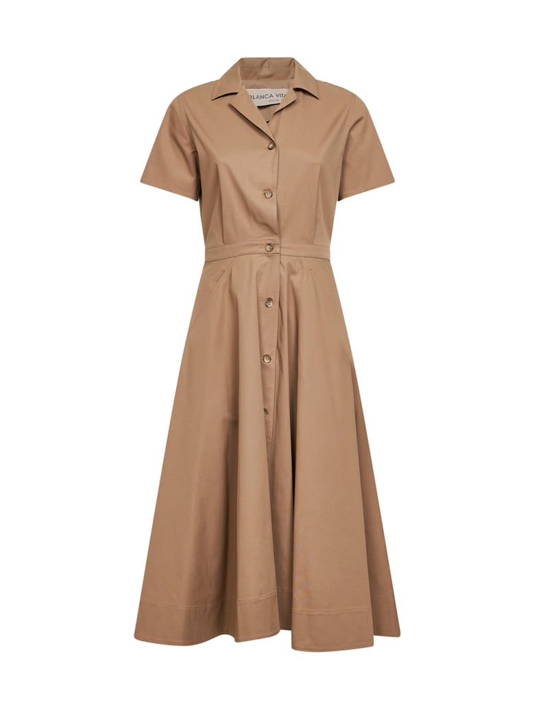 midi shirt dress alga camel by Selfnex