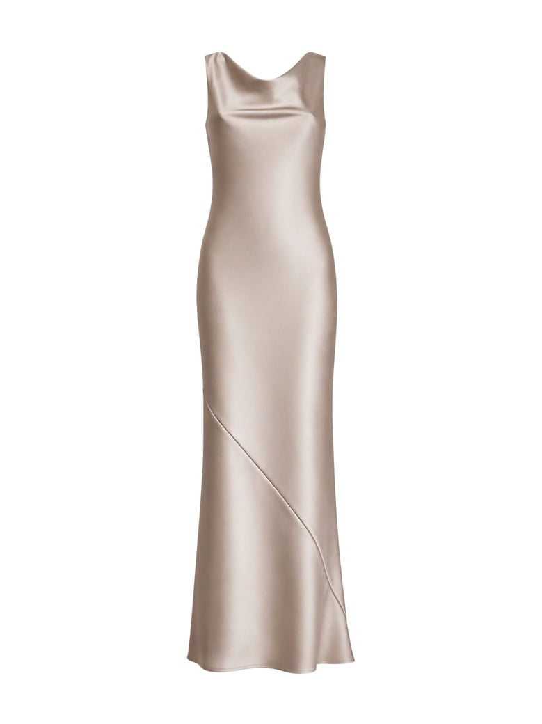 dress anjea chalk satin by Selfnex