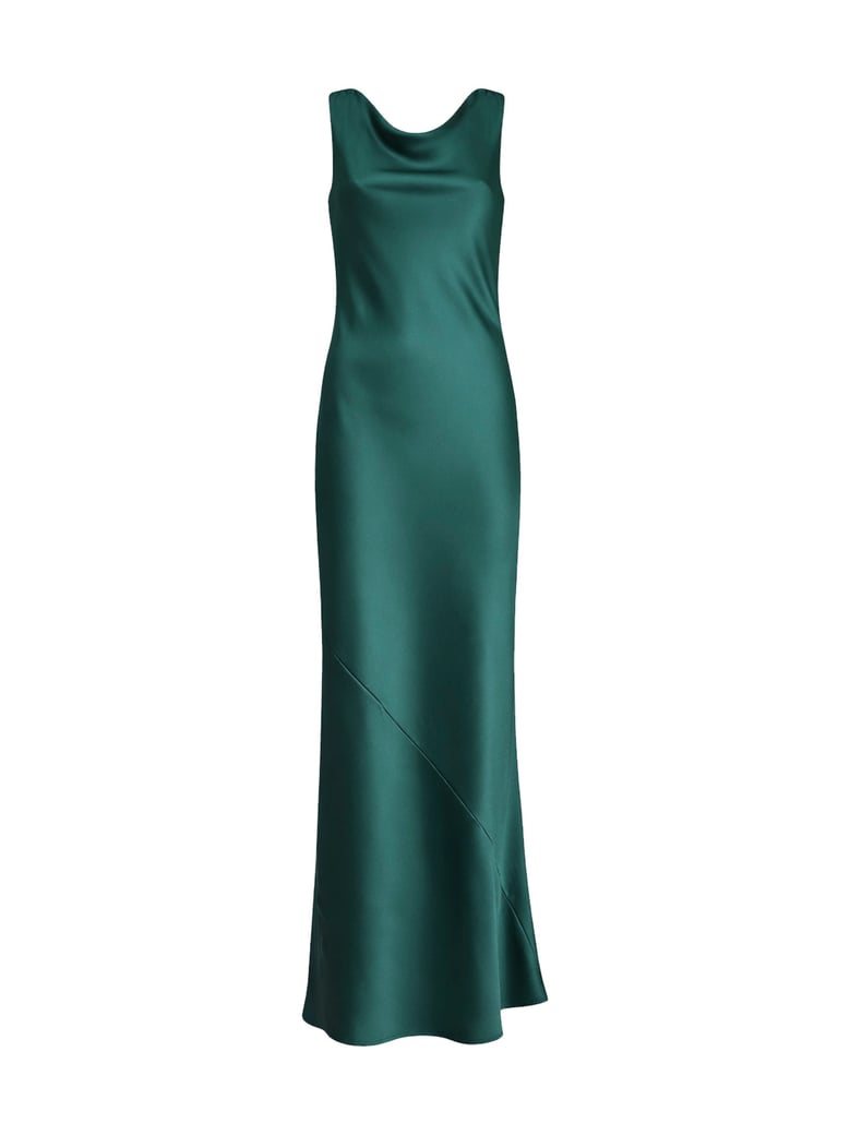 dress anjea malachite satin by Selfnex