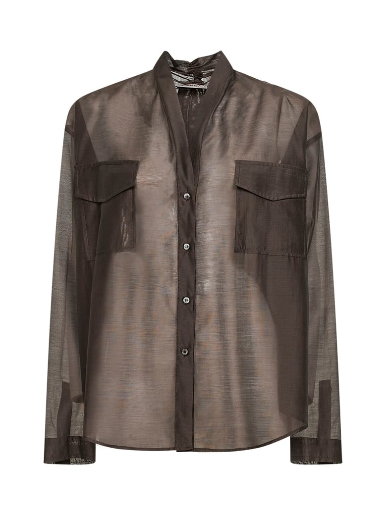 voile shirt ciuffo mocha by Selfnex