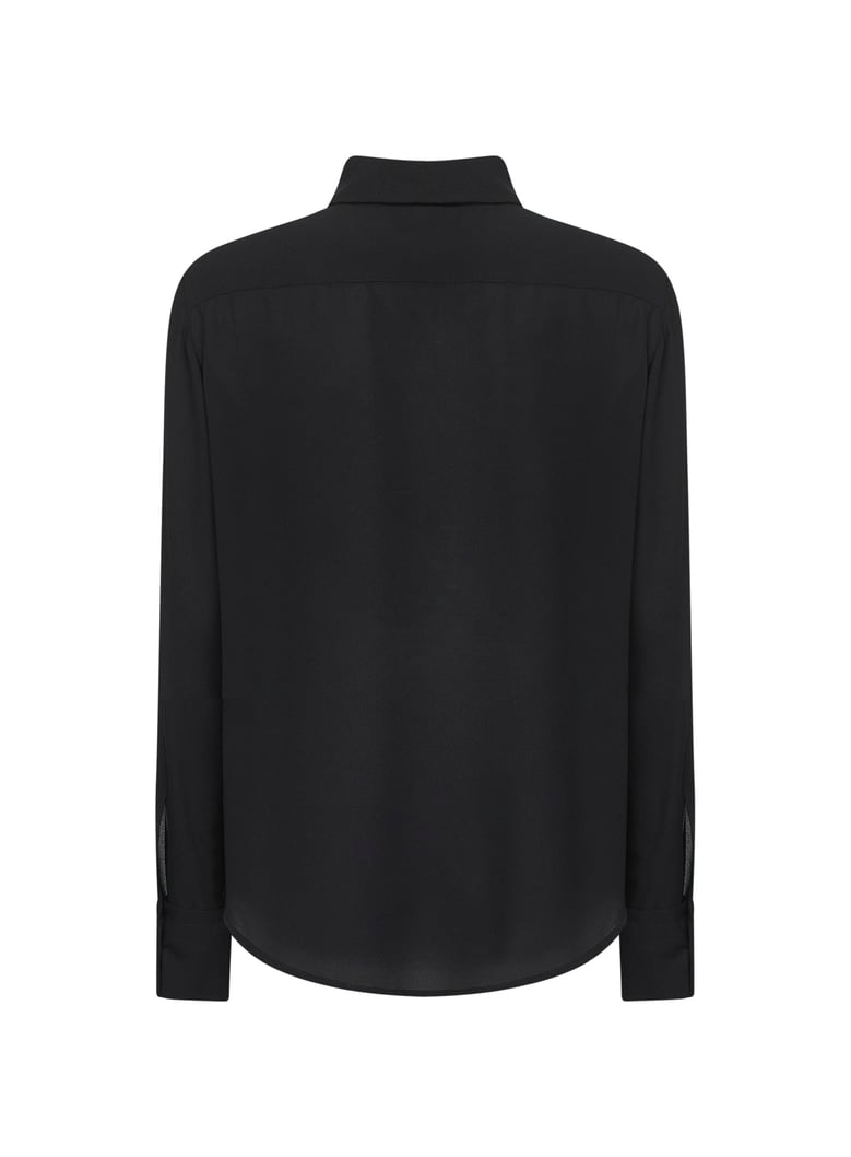 onyx crepe corten shirt by Selfnex