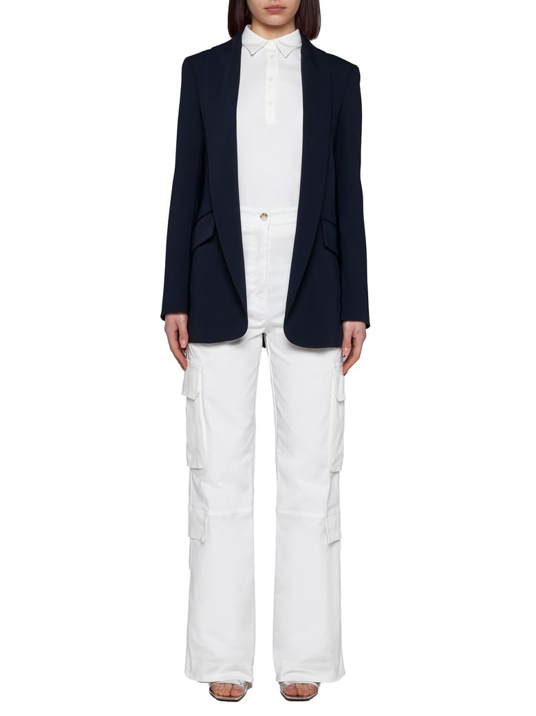 blue cady gesne blazer by Selfnex