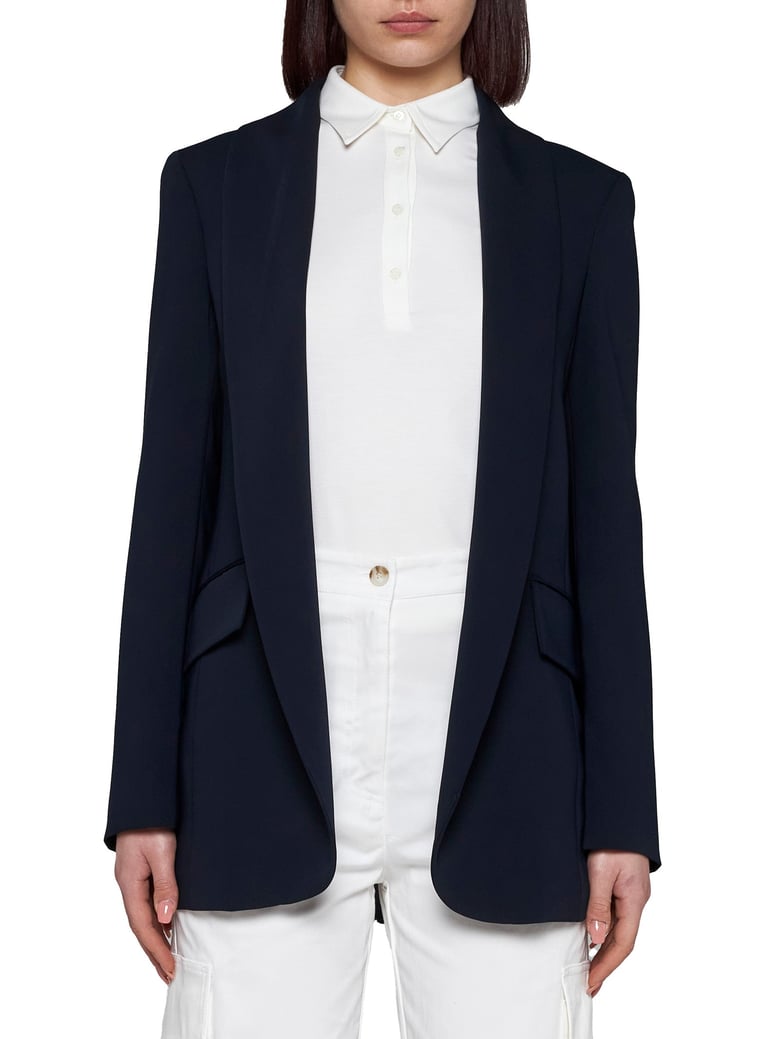 blue cady gesne blazer by Selfnex