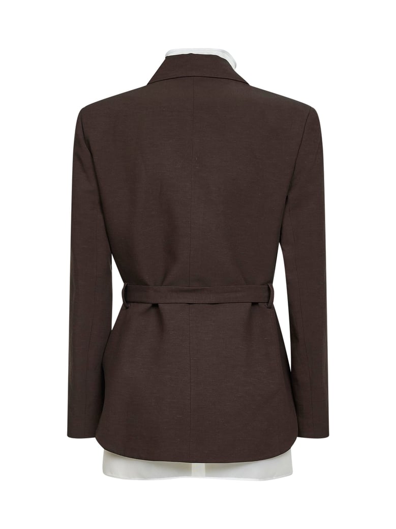belted blazer goody mocha by Selfnex