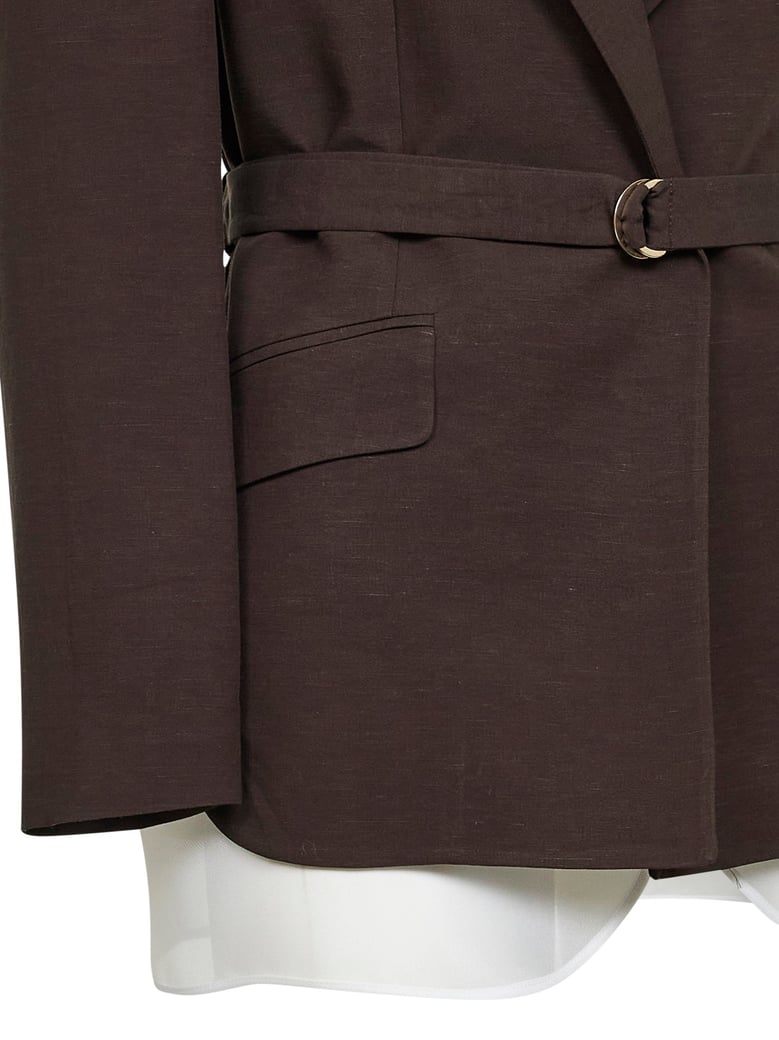 belted blazer goody mocha by Selfnex