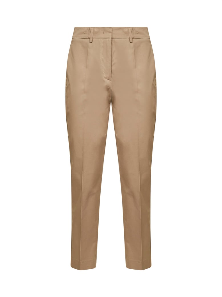 sand stretch cotton chino trousers by Selfnex