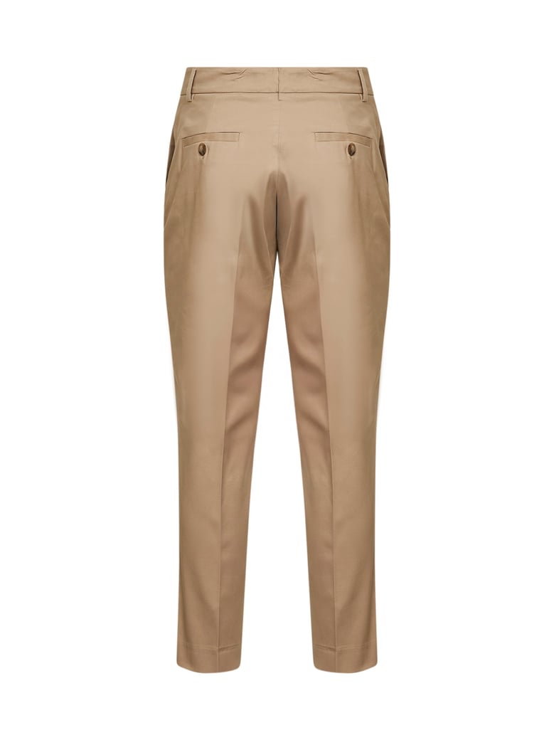 sand stretch cotton chino trousers by Selfnex