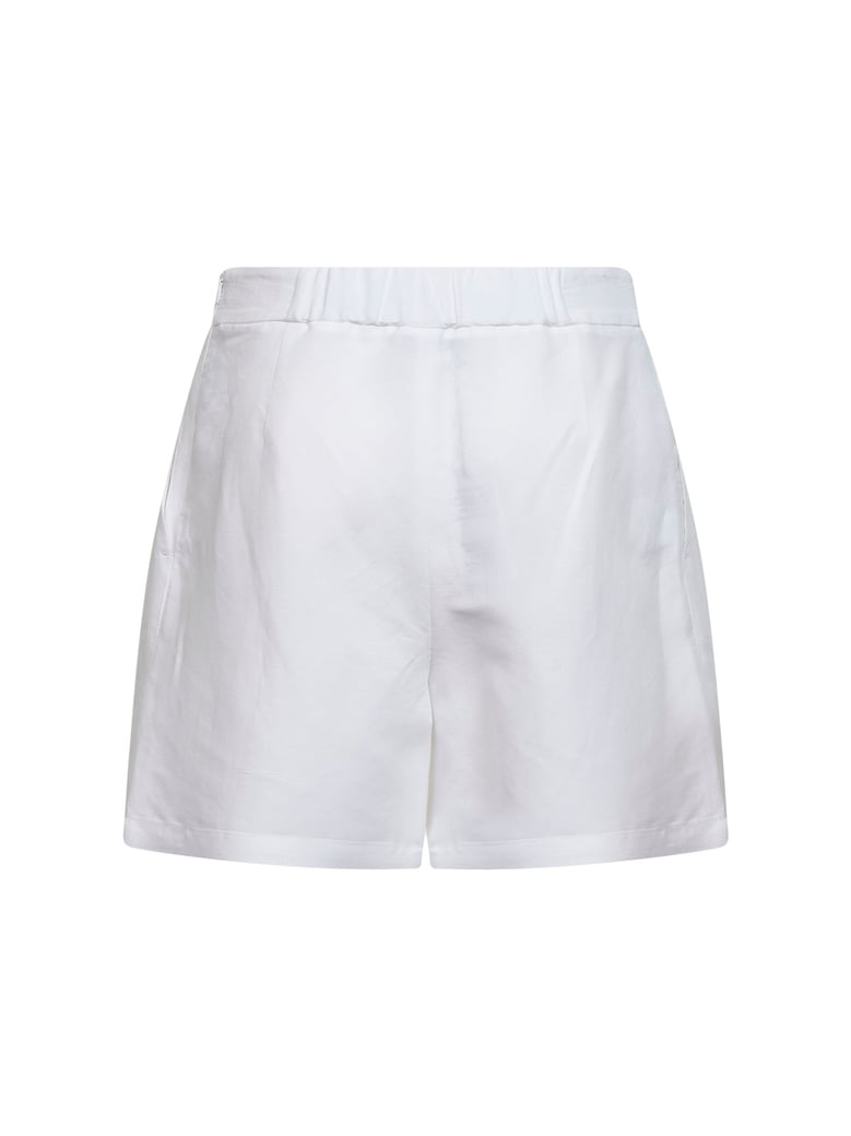 shorts pinxy white viscose-linen by Selfnex