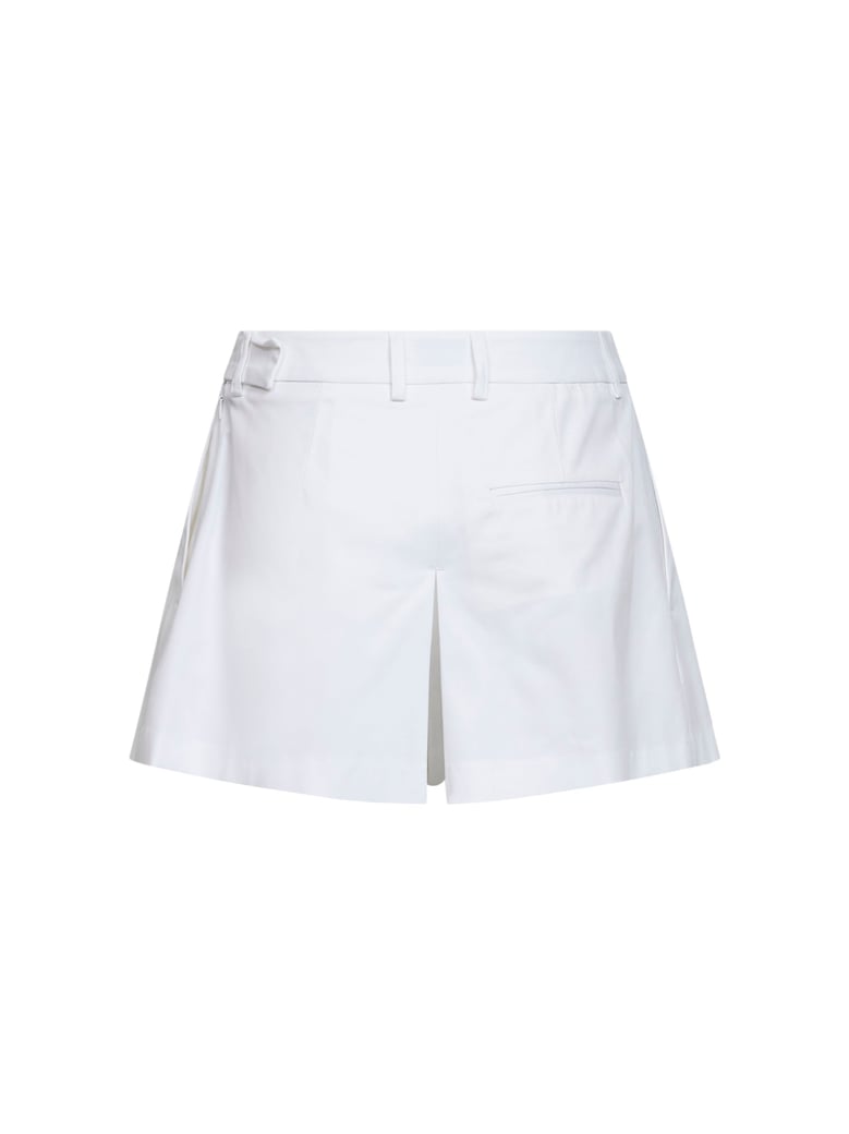 shorts seltz white stretch cotton by Selfnex