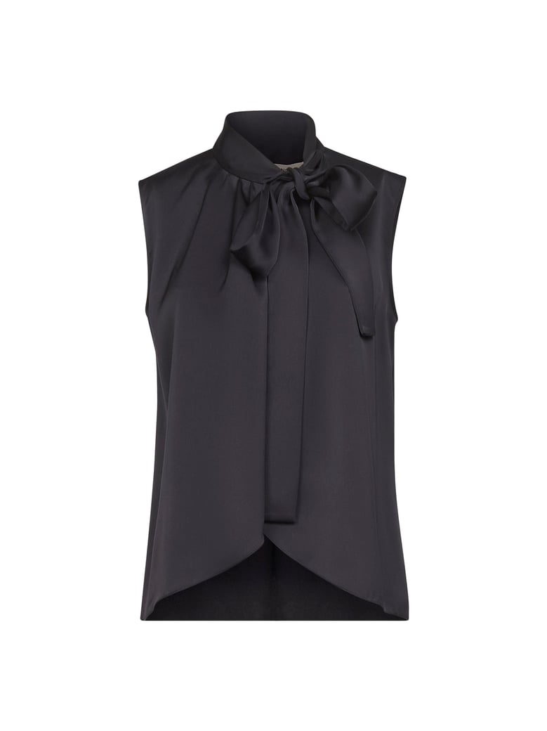midnight blue satin top by Selfnex
