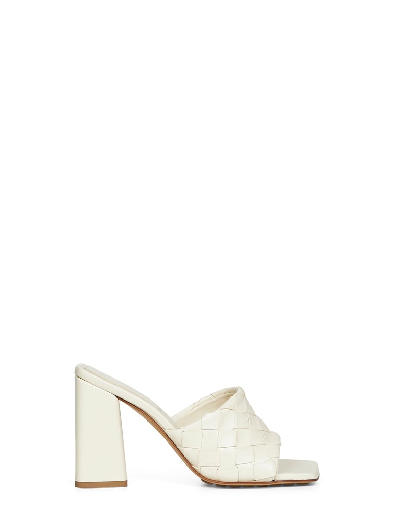 sea salt intrecciato leather parco mules sandals by Selfnex