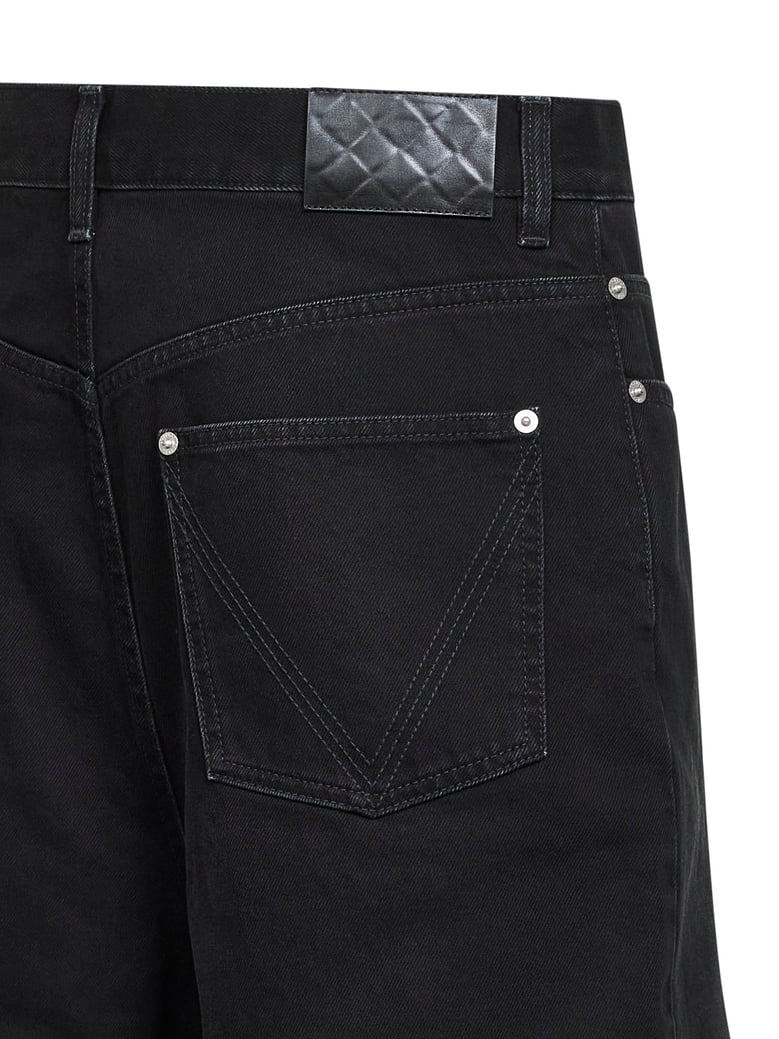 bermuda shorts denim faded black by Selfnex