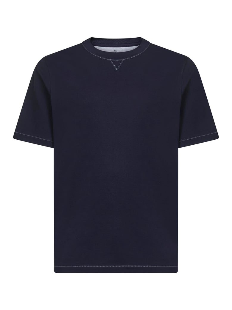 blue crest crewneck t-shirt by Selfnex