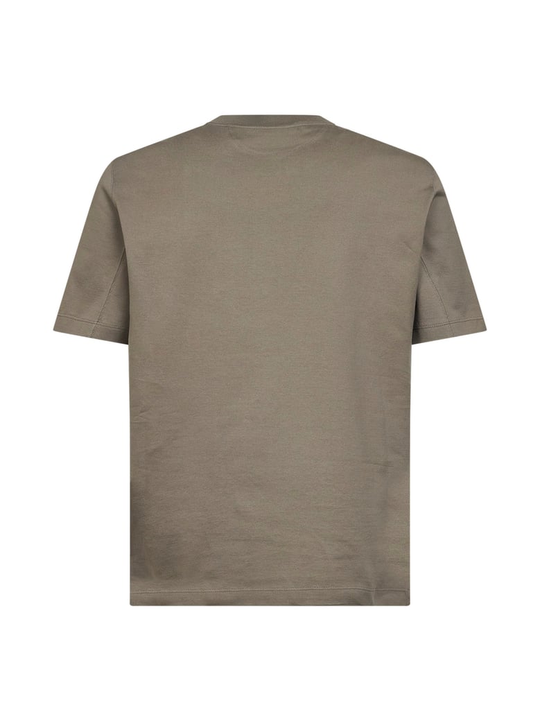 khaki crest t-shirt by Selfnex