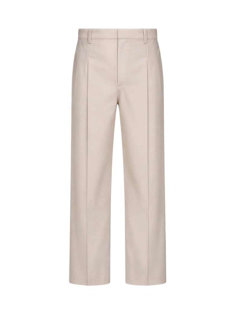 trousers a-line beige techno poplin by Selfnex