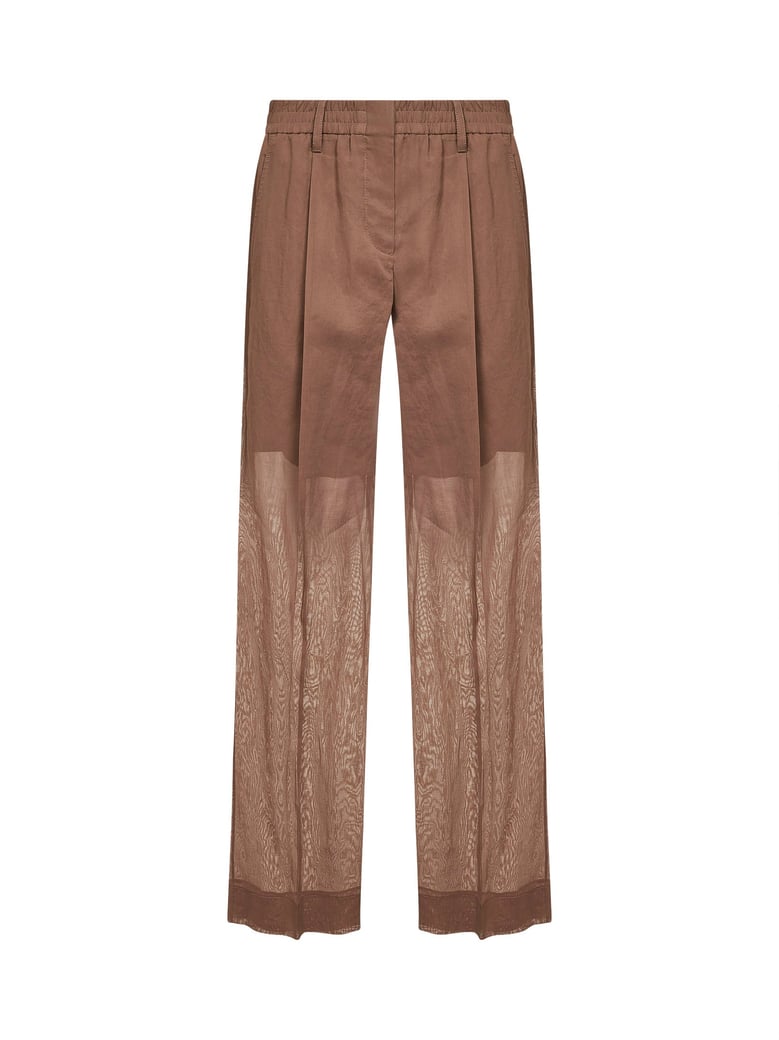trousers sartorial track sand organza by Selfnex