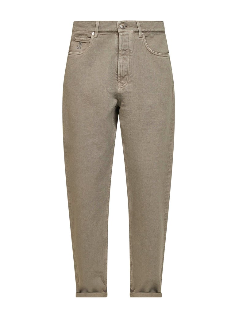 garment-dyed denim iconic fit jeans by Selfnex