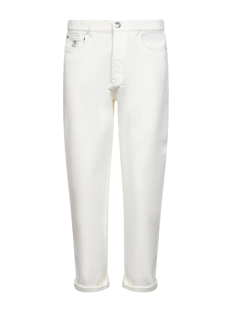denim jeans iconic fit white by Selfnex