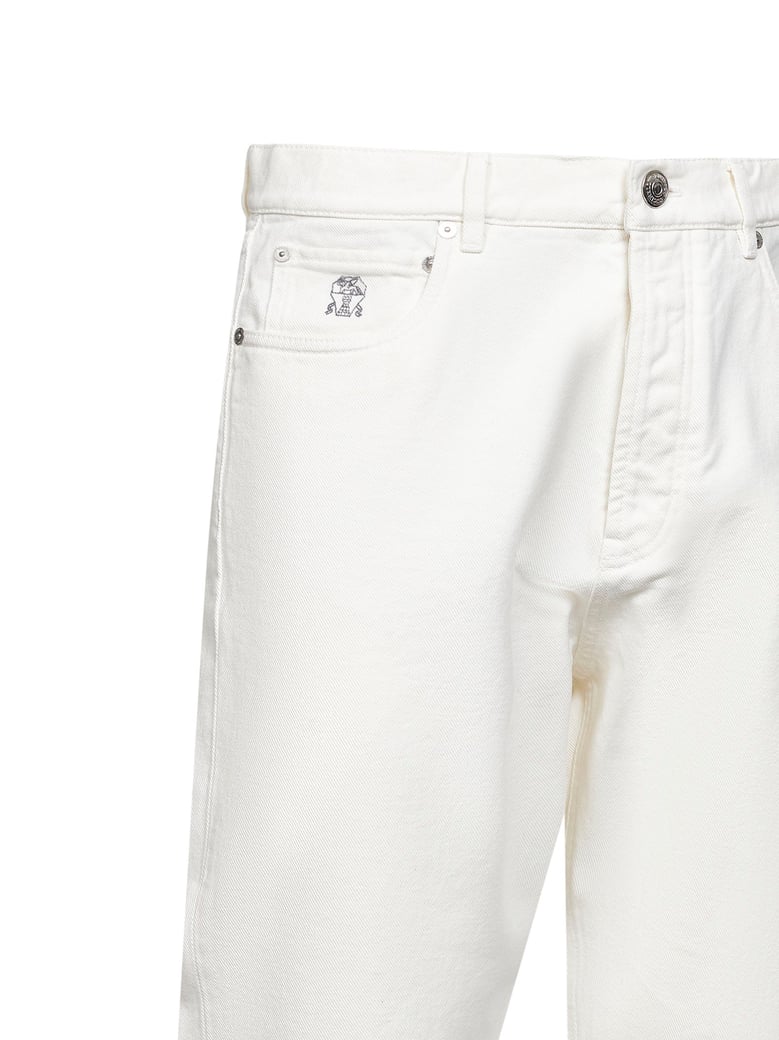 denim jeans iconic fit white by Selfnex