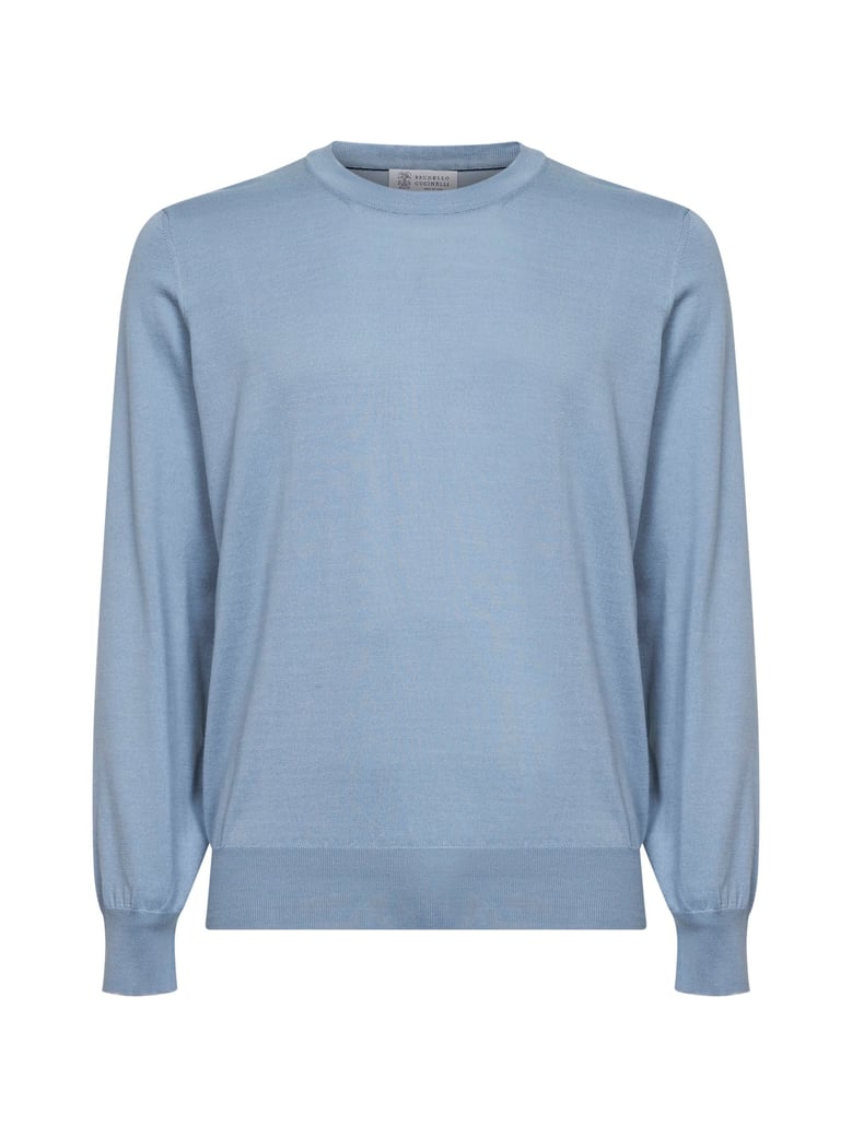 cotton knit lightweight crewneck sweater by Selfnex