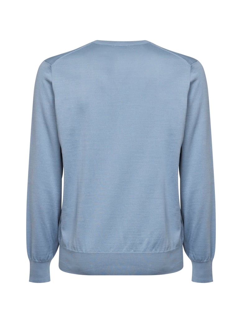cotton knit lightweight crewneck sweater by Selfnex