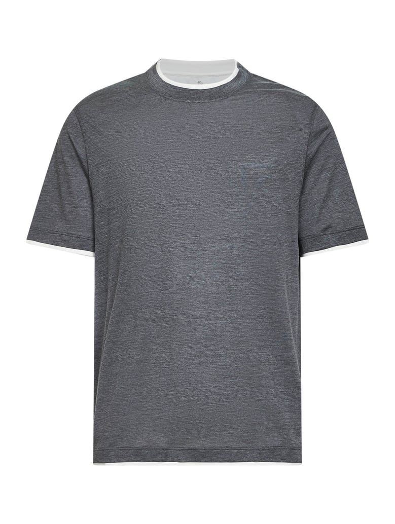 t-shirt faux layering grey by Selfnex