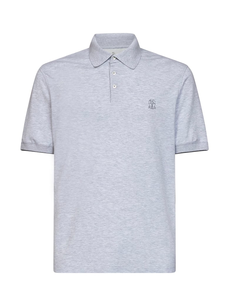 polo shirt cotton pique grey by Selfnex