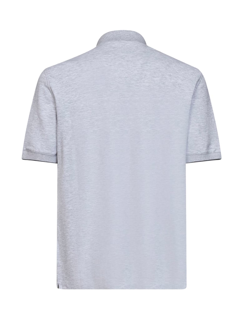 polo shirt cotton pique grey by Selfnex